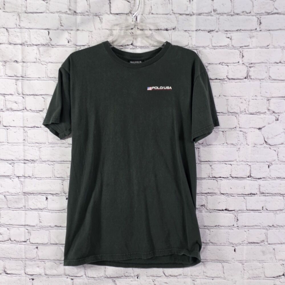 Polo Ralph Lauren Men's Small Green Logo Crewneck T-Shirt